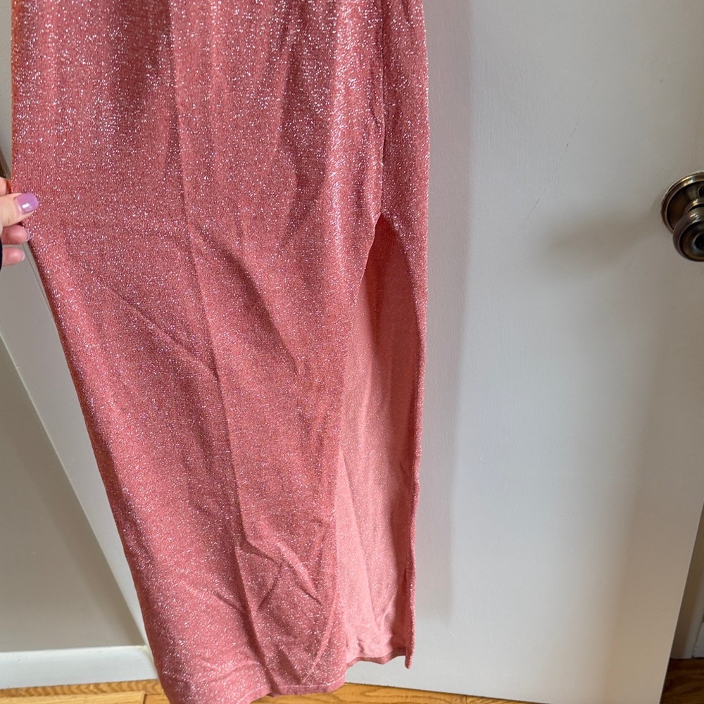 Superdown Shimmering Pink Backless Dress - Picture 5 of 10